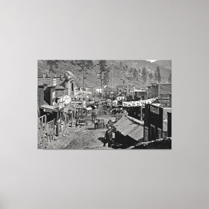 DEADWOOD, S Dakota - Vilda western Mining Town 187 Canvastryck