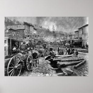 DEADWOOD SOUTH DAKOTA 1876 POSTER