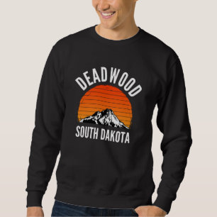 Deadwood South Dakota Mountain Lång Ärmad Tröja