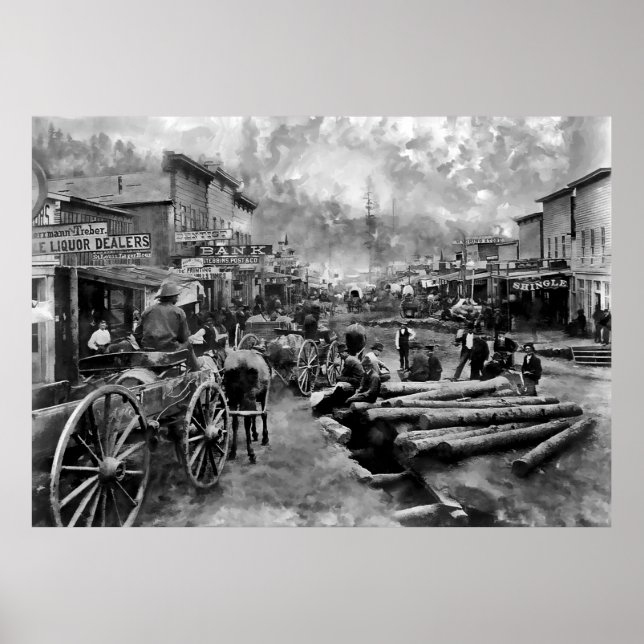 DEADWOOD SOUTH DAKOTA omkring 1876 Poster (Framsidan)