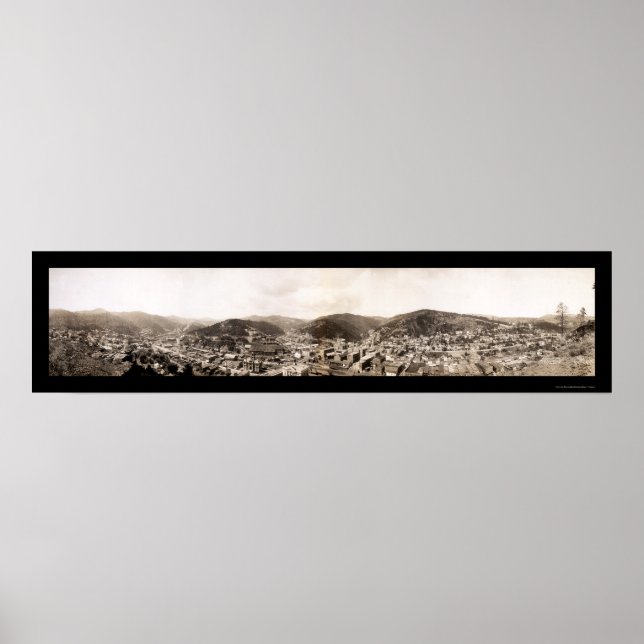 Deadwood, South Dakota Photo 1909 Poster (Framsidan)