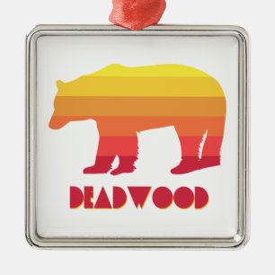Deadwood South Dakota Rainbow Bear Julgransprydnad Metall