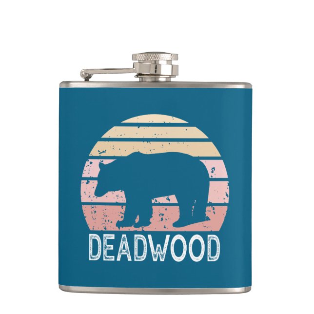 Deadwood South Dakota Retro Bear Fickplunta (Framsidan)