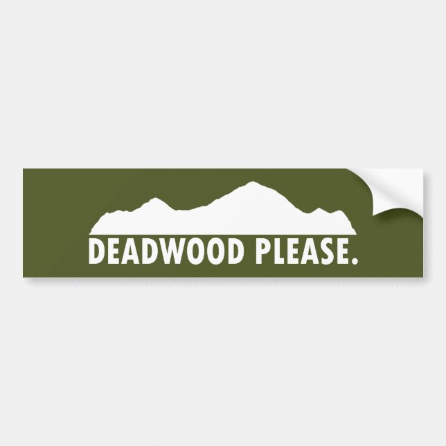 Deadwood South Dakota, tack Bildekal (Framsidan)
