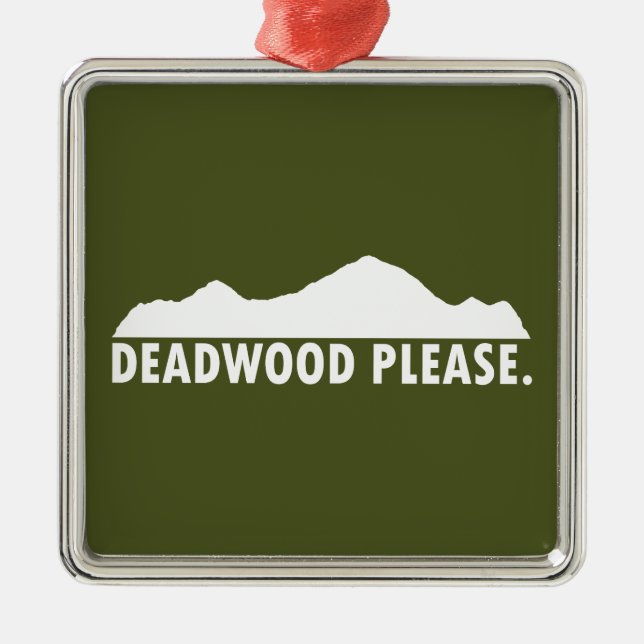 Deadwood South Dakota, tack Julgransprydnad Metall (Framsidan)