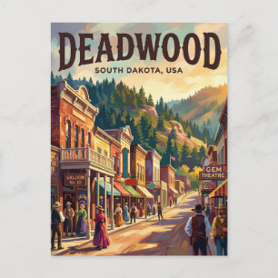 Deadwood, South Dakota USA Vykort