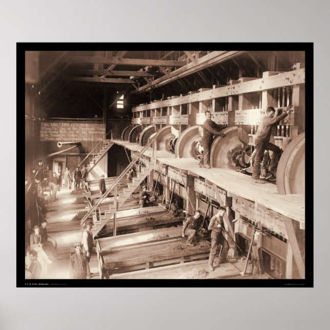 Deadwood Terra Guld Frimärke Mill SD 1888 Poster (Framsidan)