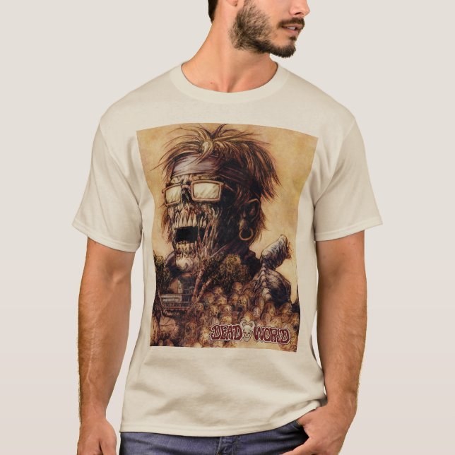 Deadworld Requiem Zombie Classic design t-shirt (Framsida)