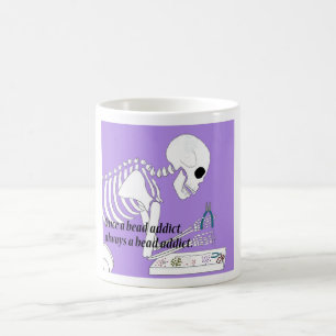 Deadyen pryder med pärlor böjelsemuggen kaffemugg