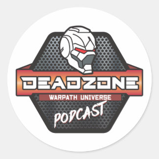 Deadzone the Podcast Sticker Runt Klistermärke