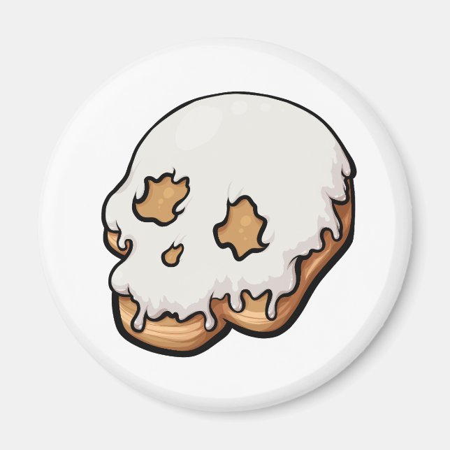 Deaely Sweet Skull Doughnut Magnet (Framsidan)