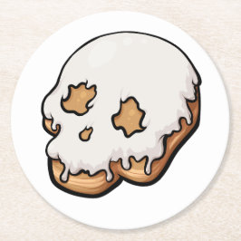 Deaely Sweet Skull Doughnut Underlägg Papper Rund