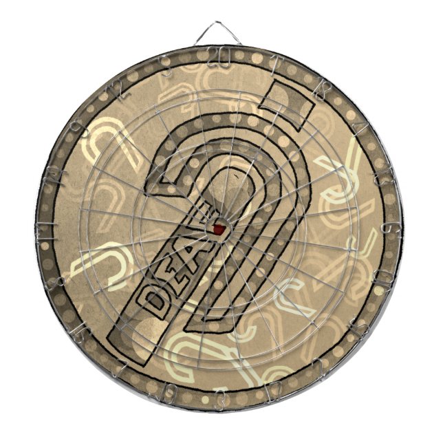 Deaf Symbol English Darttavla (Framsidan)