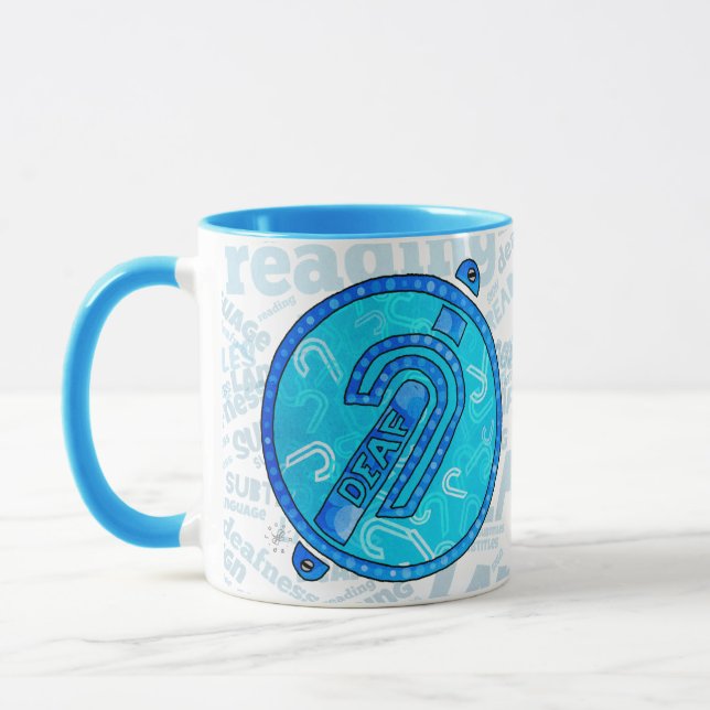 Deaf Symbol English Mugg (Vänster)