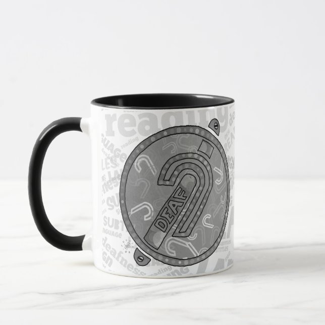 Deaf Symbol English Mugg (Vänster)