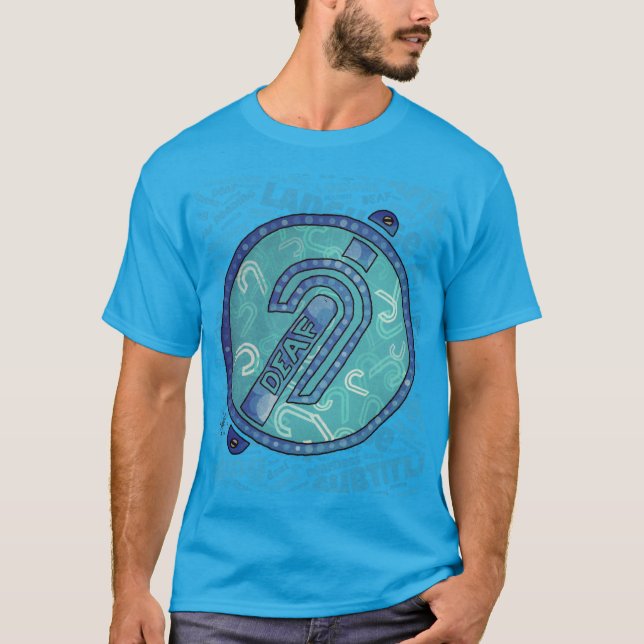 Deaf Symbol English T Shirt (Framsida)