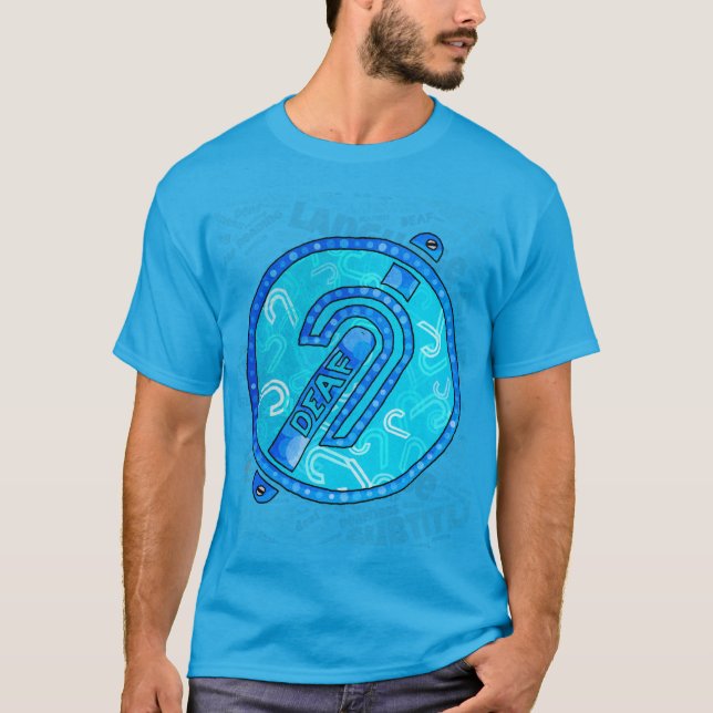 Deaf Symbol English T Shirt (Framsida)