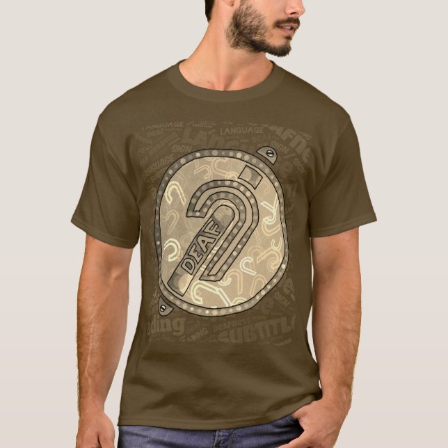 Deaf Symbol English T Shirt (Framsida)