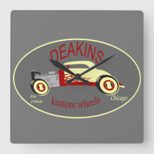 Deakins hot rod fyrkantig klocka