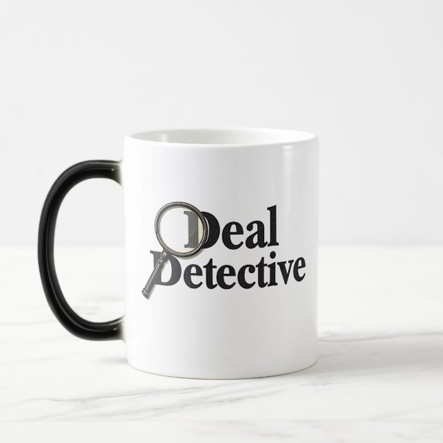 Deal Detective – Funny Bargain Hunter & Smart Shop Magisk Mugg (Vänster)