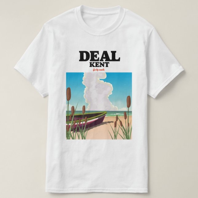 Deal Kent kust reseraffisch T Shirt (Design framsida)