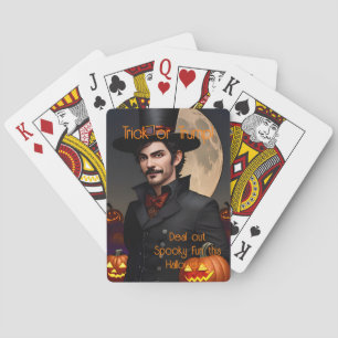 Deal Out Krigslås Rolig Halloween-fest Spelkväll Casinokort