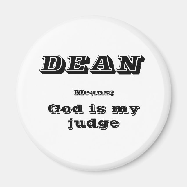 Dean Magnet (Framsidan)