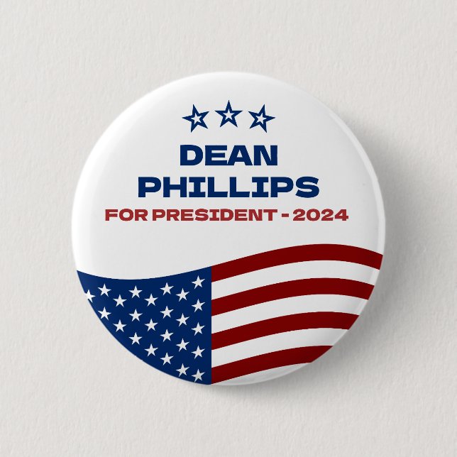Dean Phillips till president 2024 Knapp (Framsida)