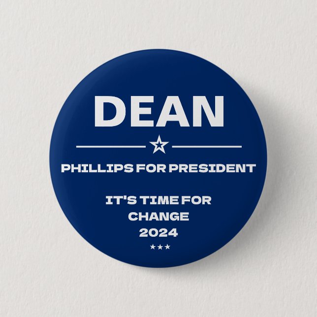 Dean Phillips till president Slogan 2024 Knapp (Framsida)