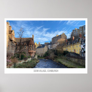 Dean Village, Edinburgh, Skottland Poster