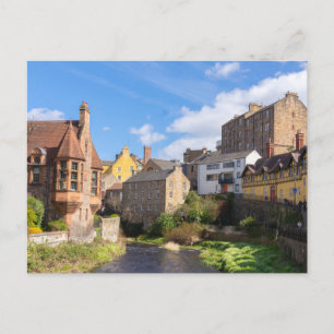 Dean Village, Edinburgh, Skottland Vykort