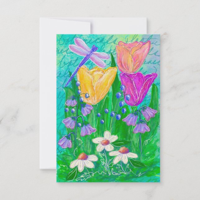 Deanna Day Blank Blommigt Card (Framsida)