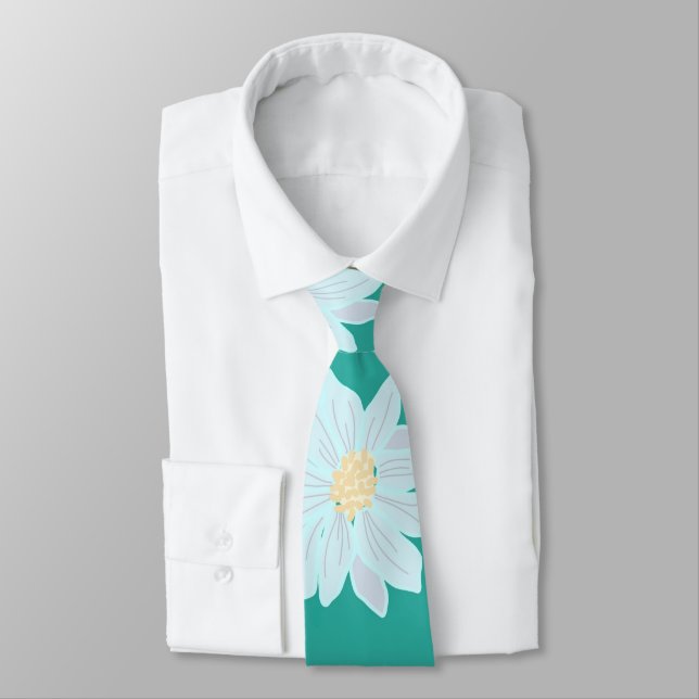 Deanna Day Daisey Tie Teal Slips (Bunden)