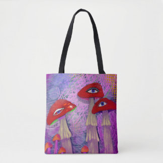 Deanna Day Mushroom Hippie Tote Tygkasse