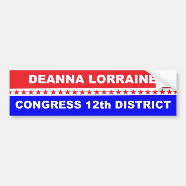 Deanna Lorraine Congress 2020 California Bildekal (Framsidan)