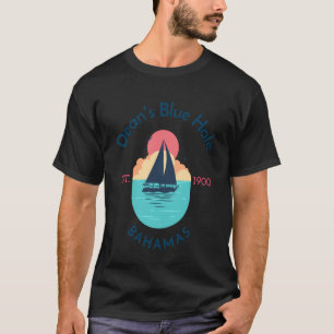 Deans Blue Hole Beach Bahamas T Shirt