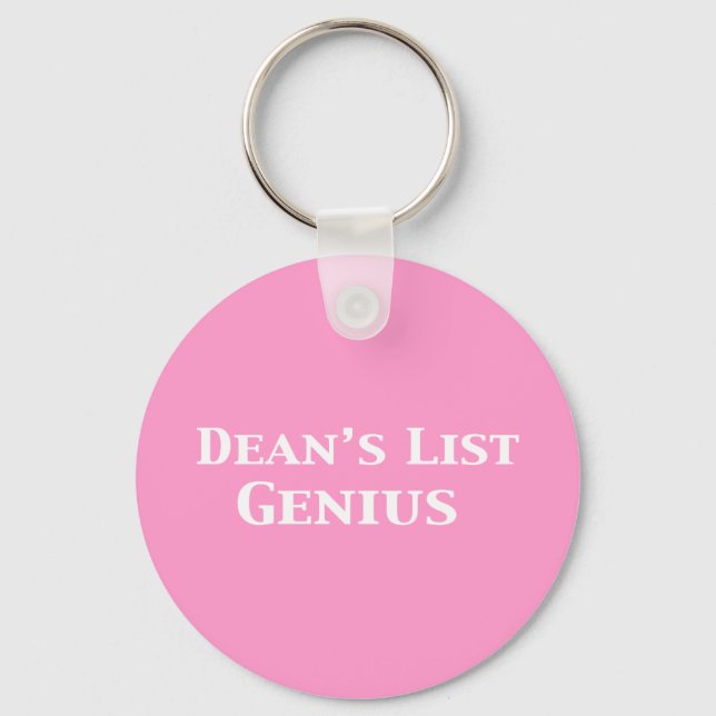 Dean's List Genius Gifts Nyckelring (Framsida)
