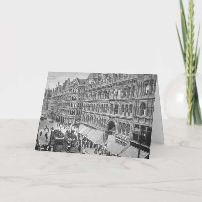 Deansgate Manchester, c.1910 Kort (Framsida)