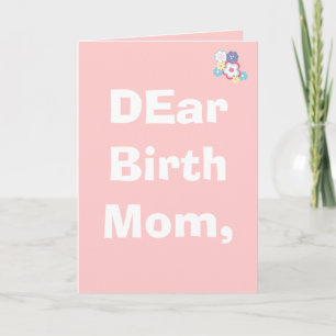 DEar Birth Mamma, anpassad Helgkort