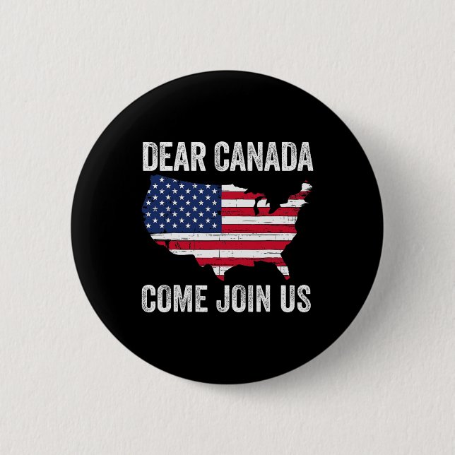 Dear Canada Come Join Us President Trump Funny Pol Knapp (Framsida)