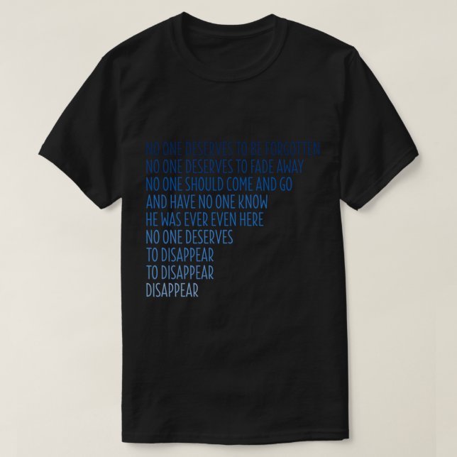 Dear Evan Hansen Disappear   T Shirt (Design framsida)