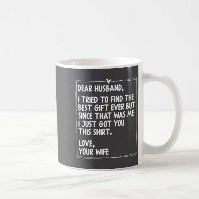 Dear Husband Matching Couples Style For Him And He Kaffemugg (Höger)