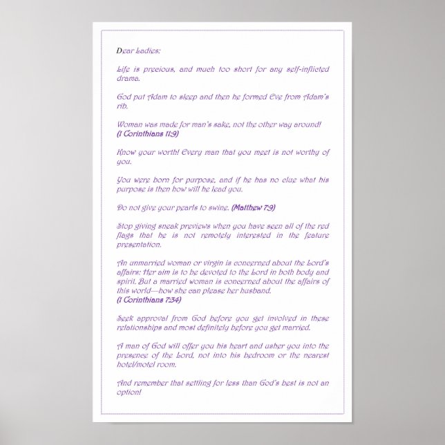 Dear Ladies - Poster  (Framsidan)