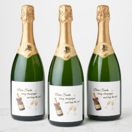 Dear Santa Champagne Design