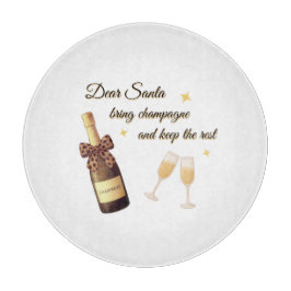 Dear Santa Champagne Design
