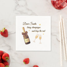 Dear Santa Champagne Design