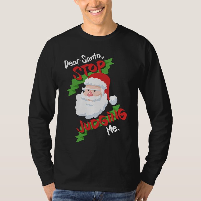 Dear Santa Christmas  for Women T Shirt (Framsida)