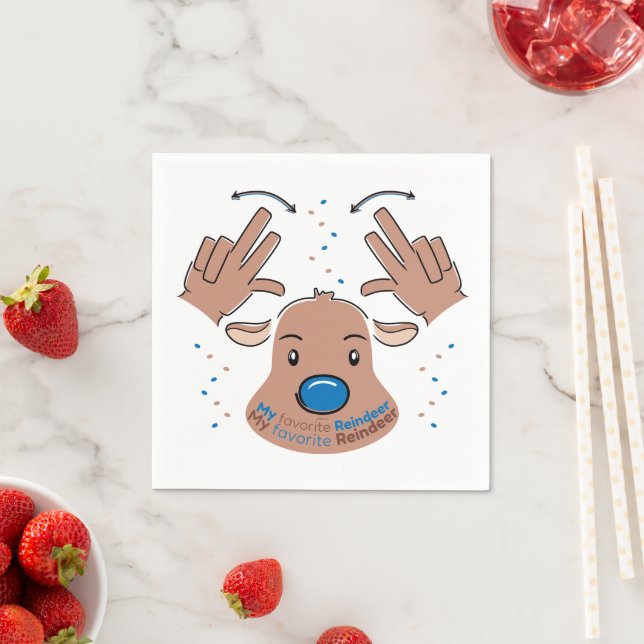 Dear Santa Claus in Sign Language Pappersservett (Insitu)