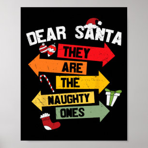 DEAR SANTA DE ÄR NAUGHTY:S Jul Xma Poster