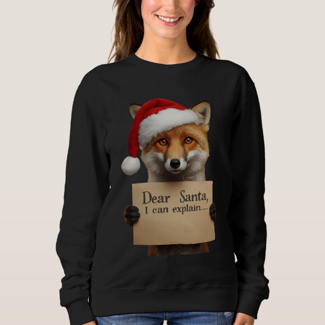 . Dear Santa Dog T-Shirt (Framsida)
